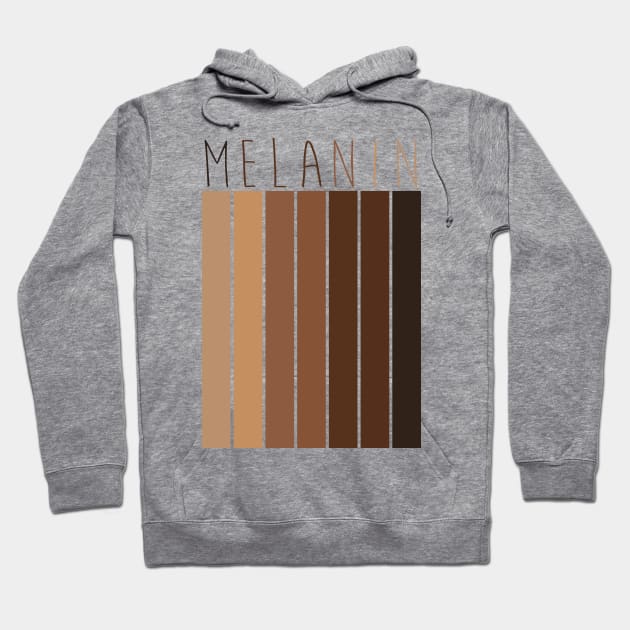 Melanin - Pretty Brown Skin Hoodie by Buff Geeks Art